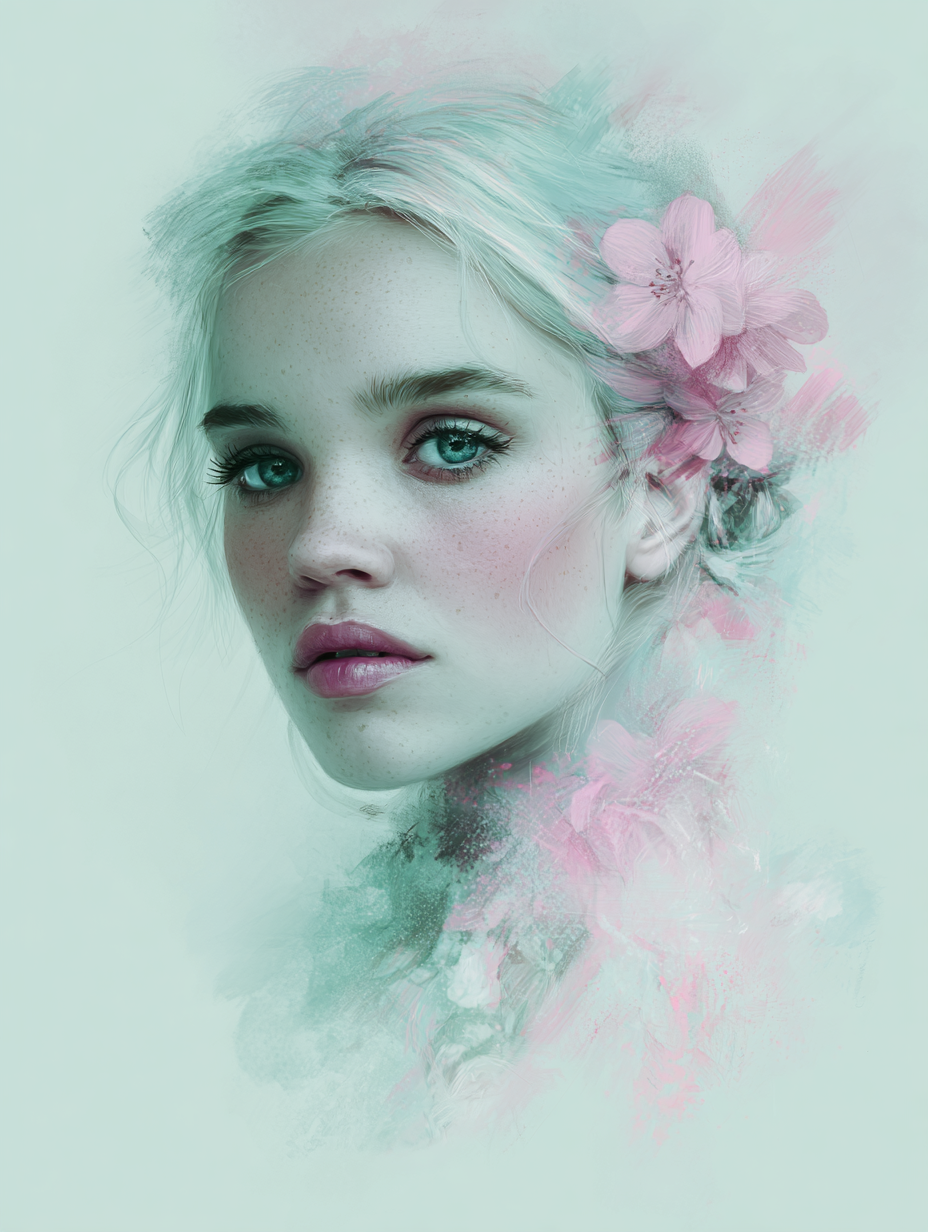 Pastel portrait - dreamy and soft